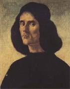 Sandro Botticelli Portrait of Michele Marullo oil painting on canvas